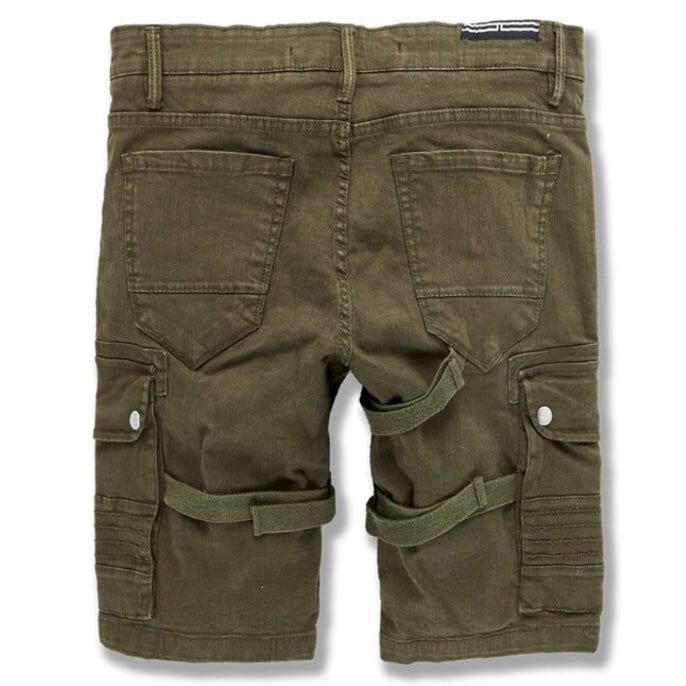 Jordan Craig Cairo Cargo Shorts (Army Green) 4398 - Image 2