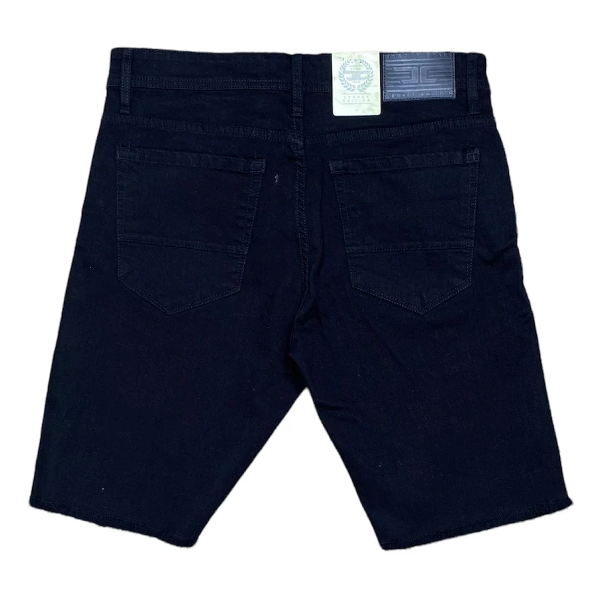 Jordan Craig Clean Frayed Bottom Shorts (Black) J3190S - Image 2