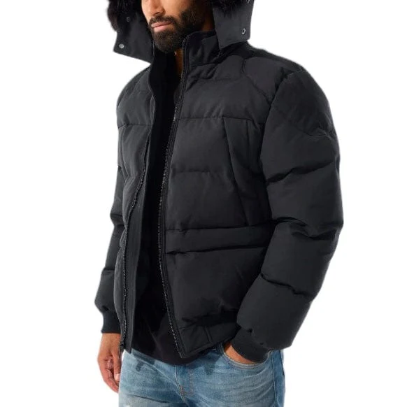 Jordan Craig Cross Bay Bomber Jacket (Noir) 91630 - Image 2