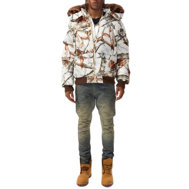 Jordan Craig Cross Bay Bomber Jacket (Snow Camo) 91630C - Image 7