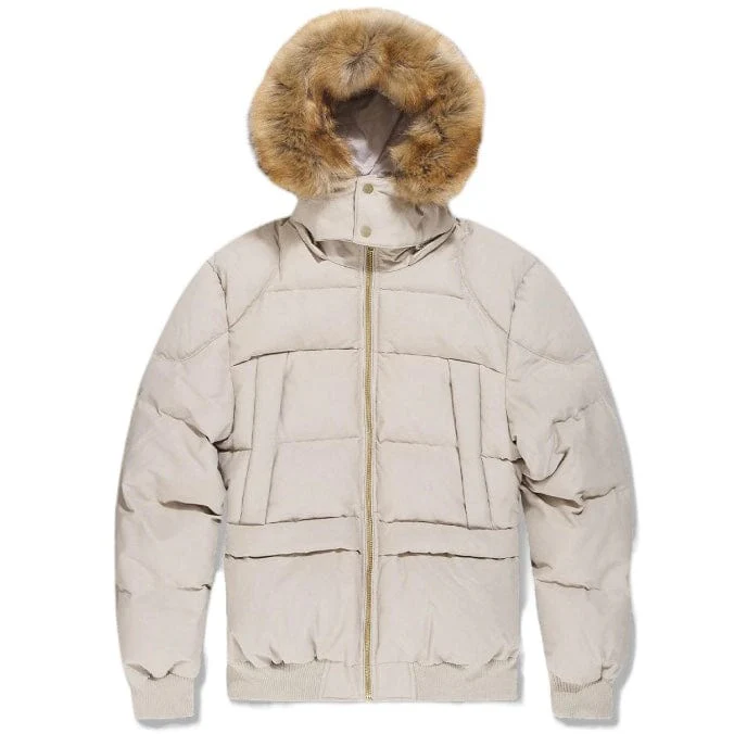 Jordan Craig Cross Bay Bomber Jacket (Taupe) 91630 - Image 5