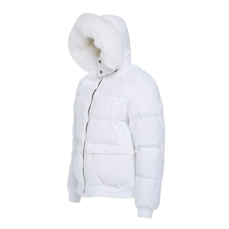 Jordan Craig Cross Bay Bomber Jacket (White) 91615 - Image 2
