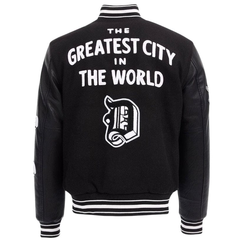 Jordan Craig D-Town Varsity Jacket (Black) 91653 - Image 6