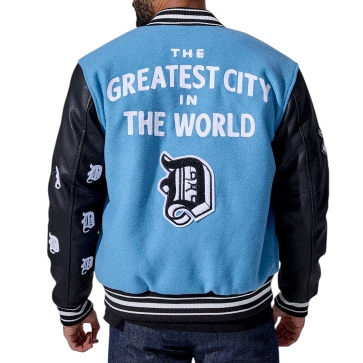 Jordan Craig D-Town Varsity Jacket (Lion Blue) 91653 - Image 2