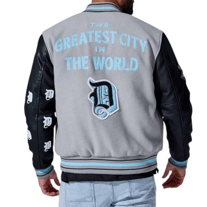 Jordan Craig D-Town Varsity Jacket (Lion Grey) 91653 - Image 2