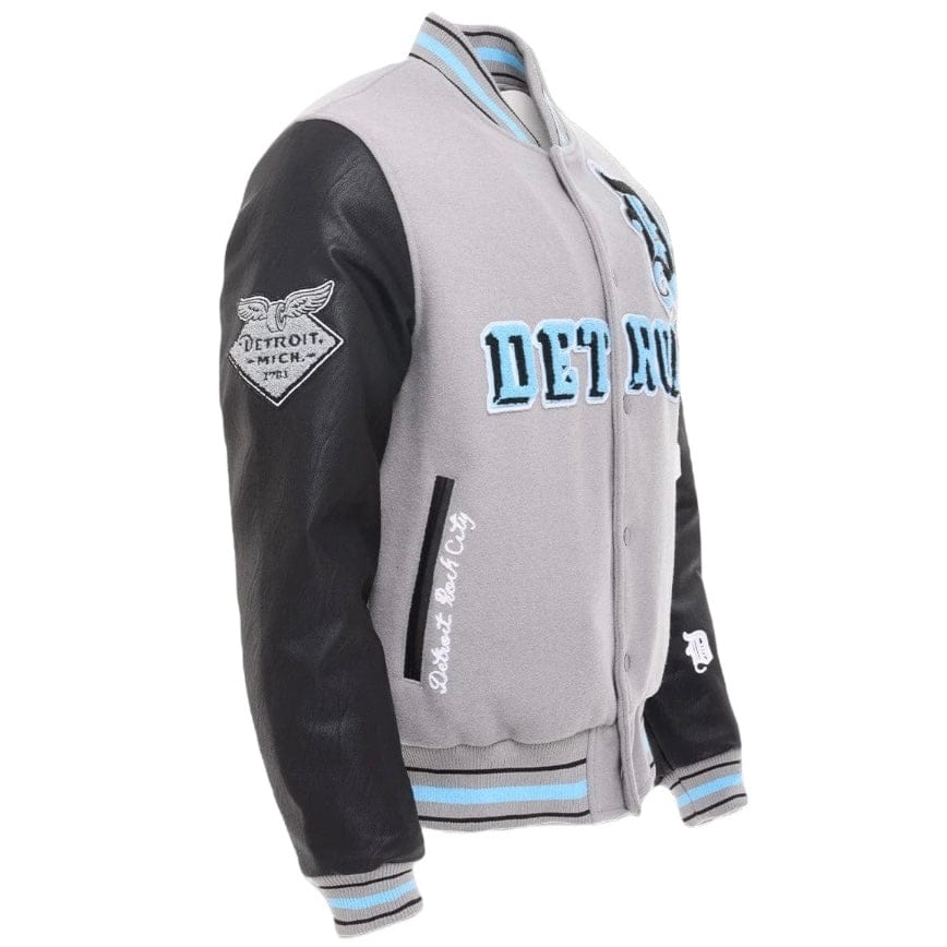 Jordan Craig D-Town Varsity Jacket (Lion Grey) 91653 - Image 4