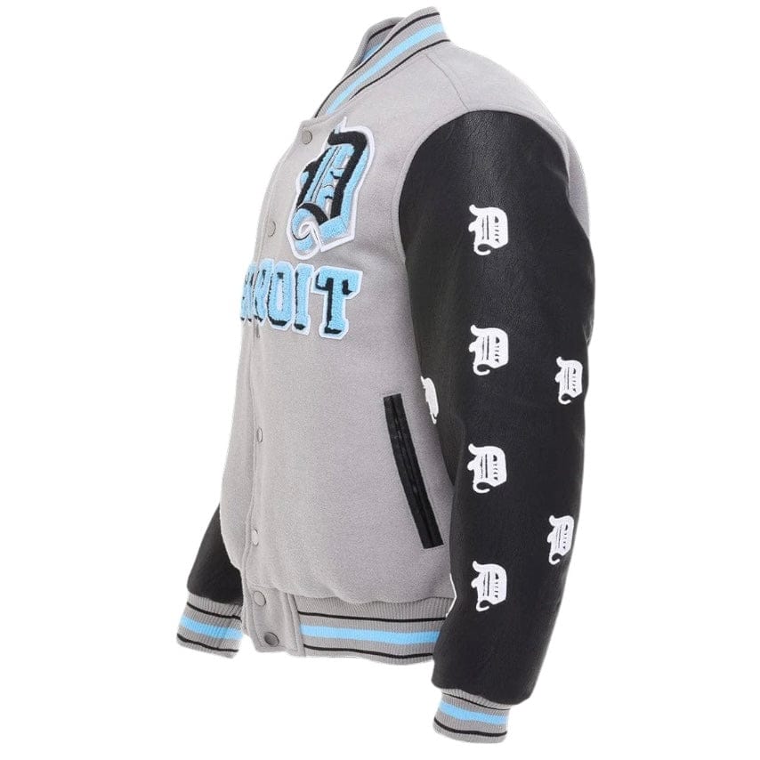 Jordan Craig D-Town Varsity Jacket (Lion Grey) 91653 - Image 5