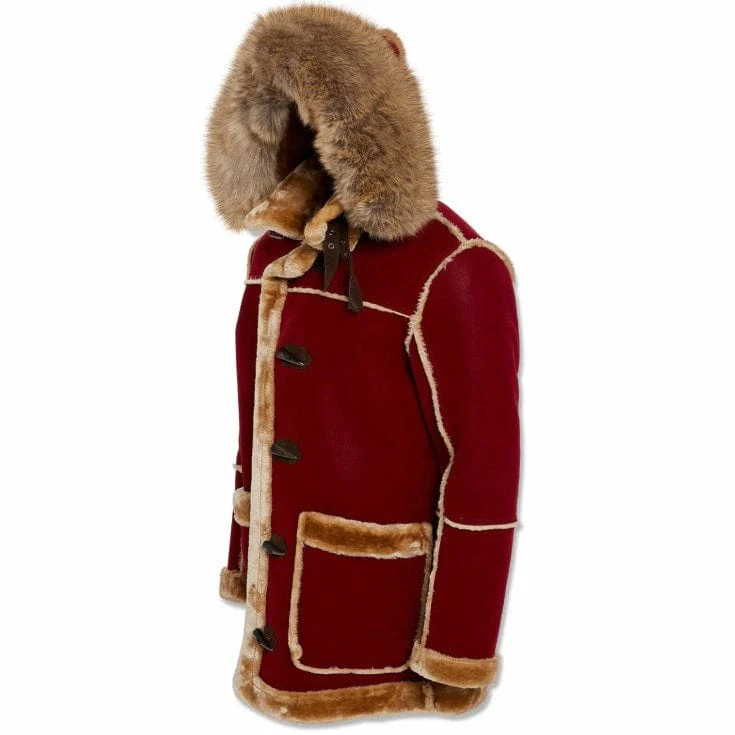 Jordan Craig Denali Shearling Jacket (Burgundy) 91620 - Image 2