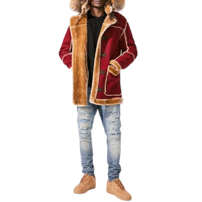 Jordan Craig Denali Shearling Jacket (Burgundy) 91620 - Image 7