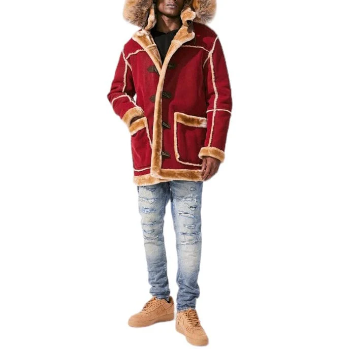 Jordan Craig Denali Shearling Jacket (Burgundy) 91620 - Image 8