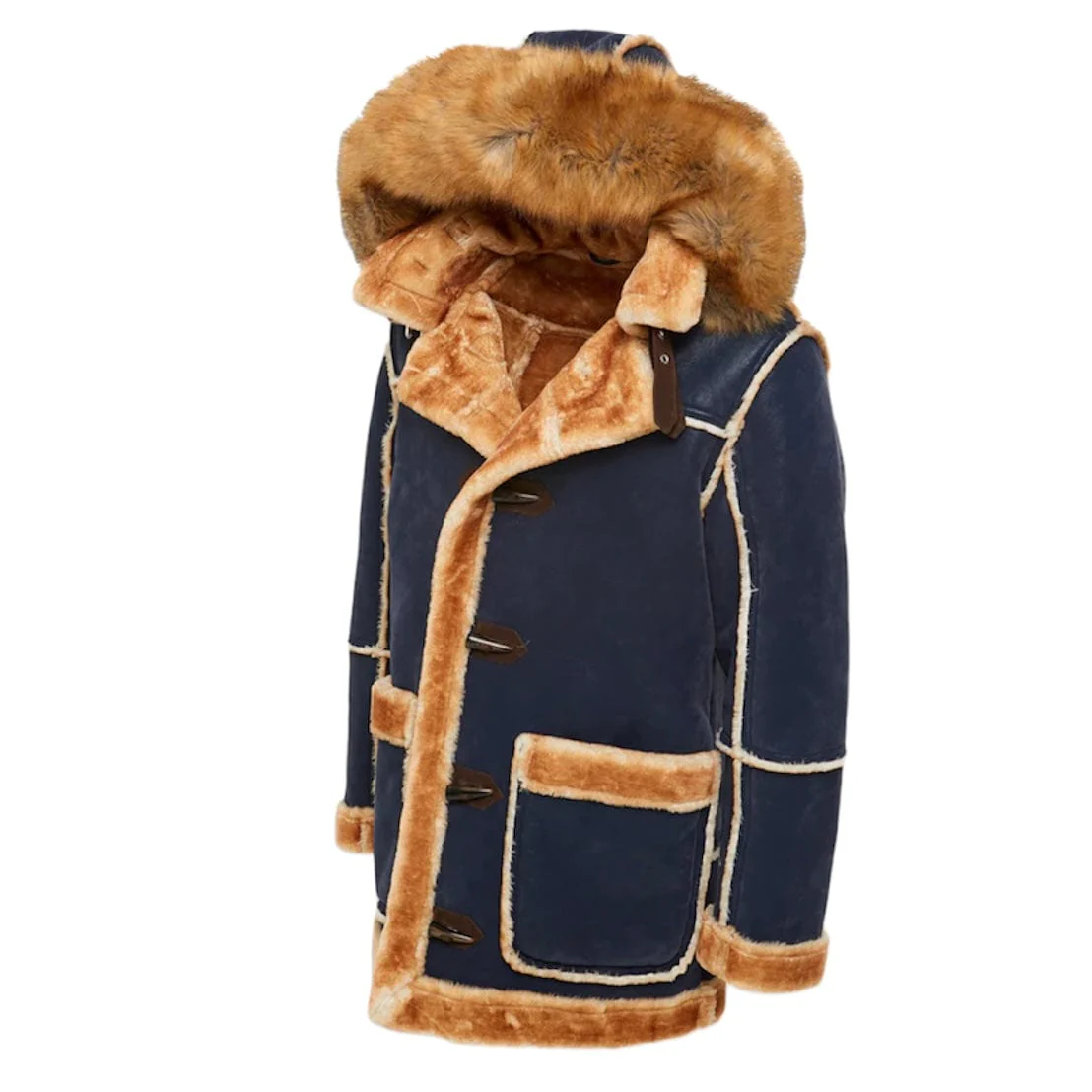 Jordan Craig Denali Shearling Jacket (Navy) - Image 2