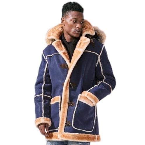 Jordan Craig Denali Shearling Jacket (Navy) - Image 6