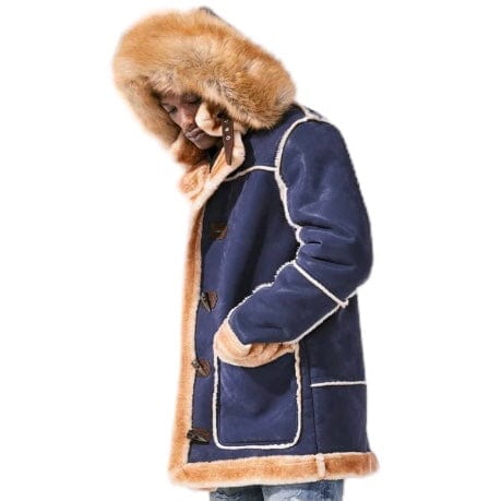 Jordan Craig Denali Shearling Jacket (Navy) - Image 8