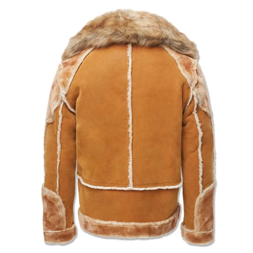 Jordan Craig El Jefe Shearling Moto Jacket (Cognac) 91536 - Image 4