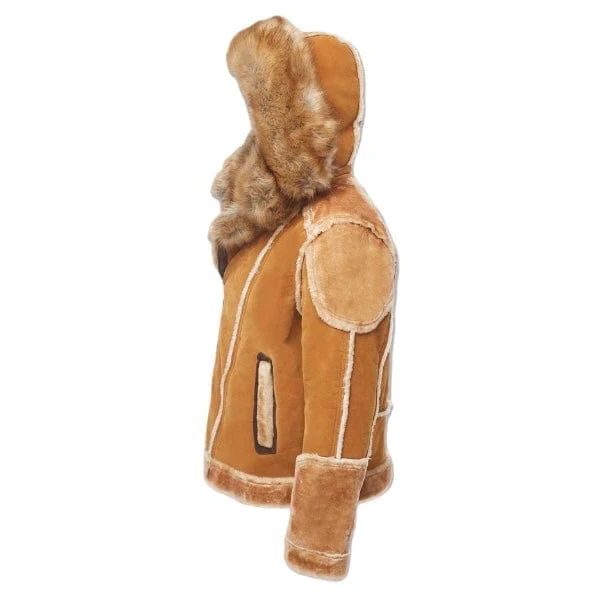 Jordan Craig El Jefe Shearling Moto Jacket (Cognac) 91625 - Image 4