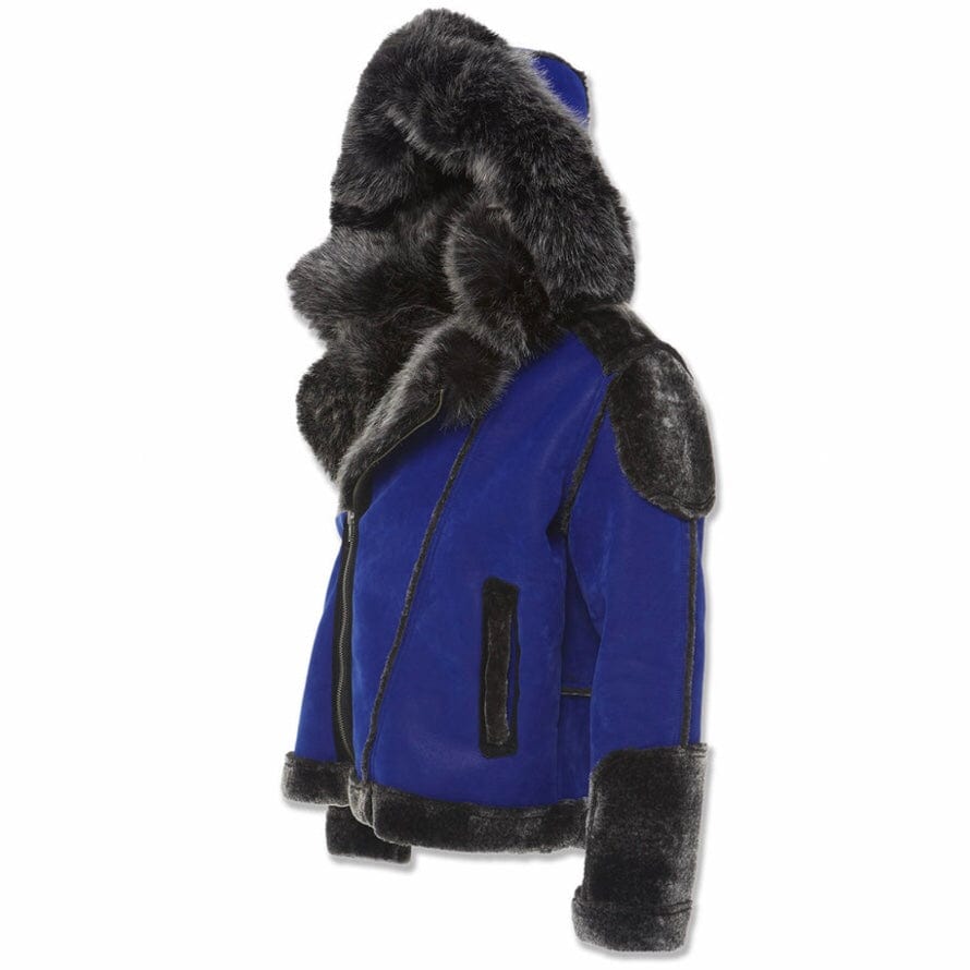Jordan Craig El Jefe Shearling Moto Jacket (Racer Blue) 91590 - Image 5