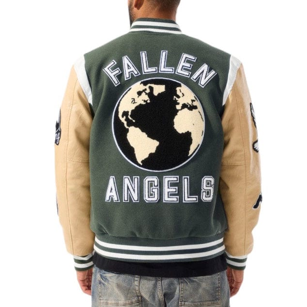 Jordan Craig Fallen Angels Varsity Jacket (Pine) 91647 - Image 4