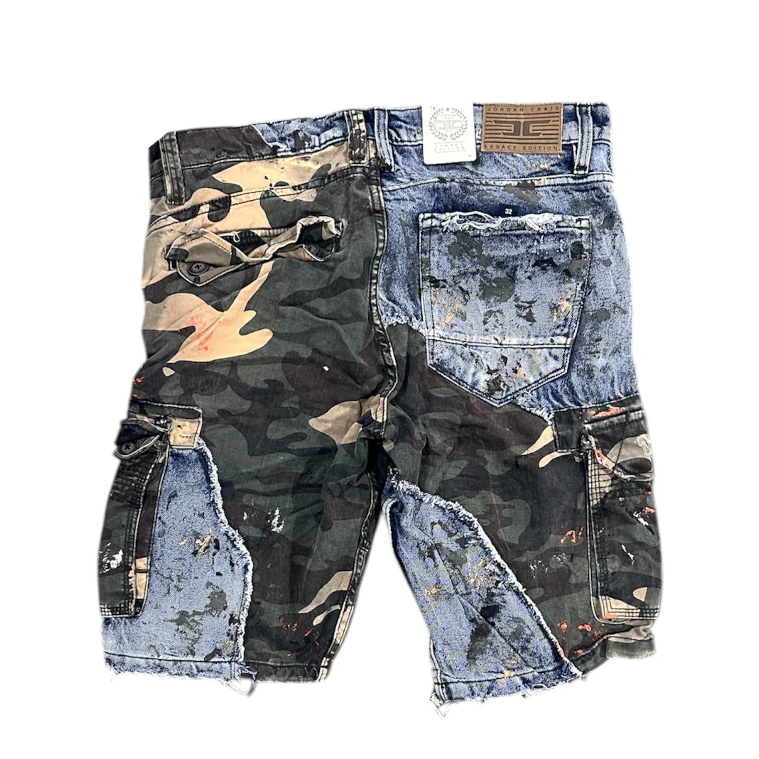 Jordan Craig Freedom Denim Cargo Shorts (Woodland) 4397C - Image 2