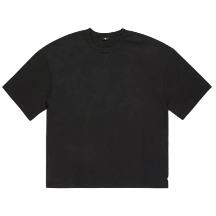 Jordan Craig Heavyweight Cropped Boxy T Shirt (Black) 9205A - Image 3