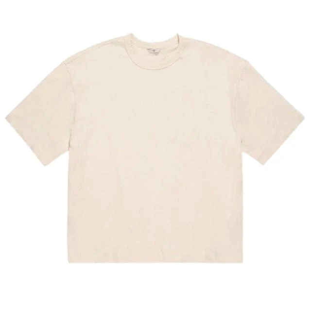 Jordan Craig Heavyweight Cropped Boxy T Shirt (Cream) 9205A - Image 3