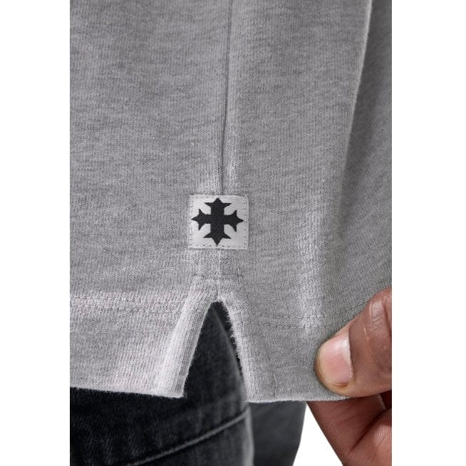 Jordan Craig Heavyweight Cropped Boxy T Shirt (Heather Grey) 9205A - Image 3