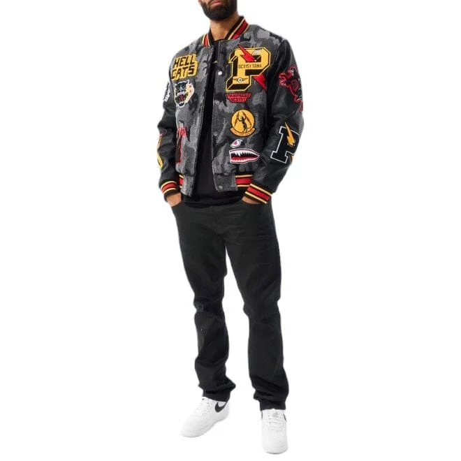 Jordan Craig Hellcat Varsity Jacket (Black Camo) 91646 - Image 4