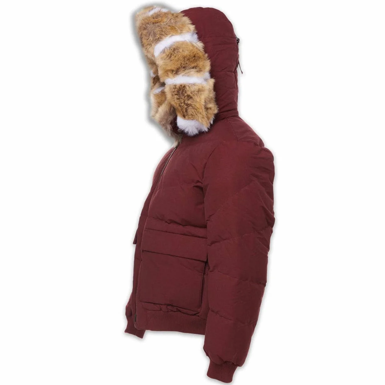 Jordan Craig Hollis Bomber Jacket (Bordeaux) 91541 - Image 6