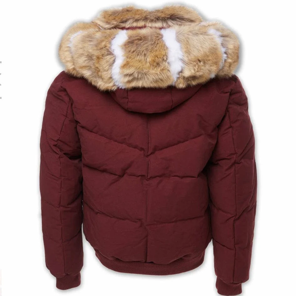 Jordan Craig Hollis Bomber Jacket (Bordeaux) 91541 - Image 8