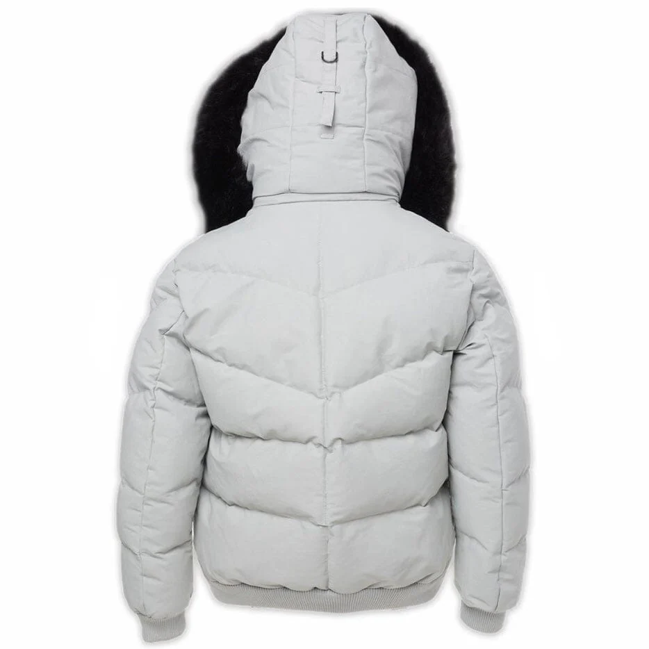 Jordan Craig Hollis Bomber Jacket (Light Grey) 91541 - Image 8