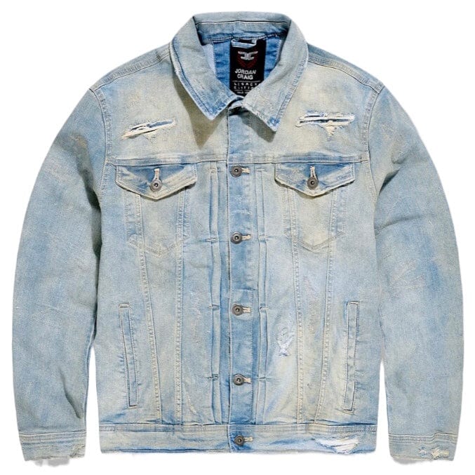 Jordan Craig Hudson Denim Trucker Jacket (Antique) JJ2273 - Image 2