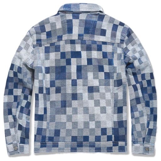 Jordan Craig Illusion Denim Trucker Jacket (Aged Wash) JJ1209 - Image 5