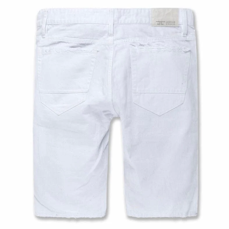 Jordan Craig Ironbound Twill Shorts (White) J3186SA - Image 2