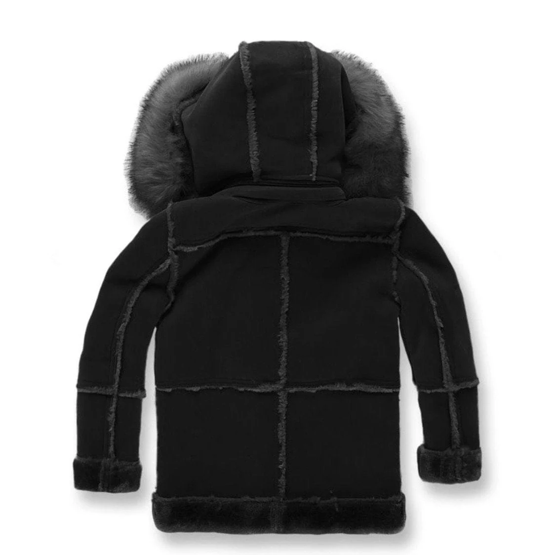 Kids Jordan Craig Shearling Coat (Black) 91400K - Image 2