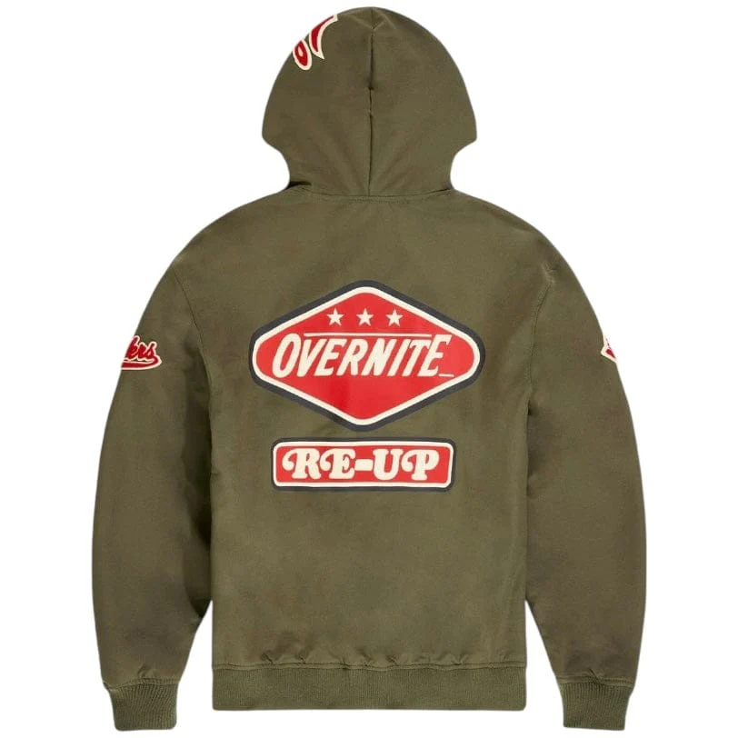 Jordan Craig Local Dealer Zip Up Windbreaker Hoodie (Olive) 8838H - Image 4