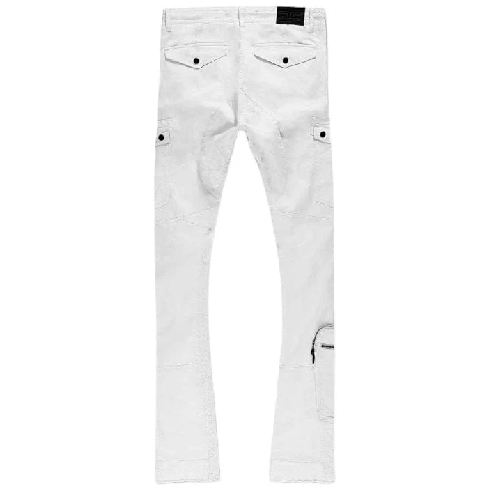 Jordan Craig Martin Stacked Aviation Cargo Pants (Bone) JTF220 - Image 2