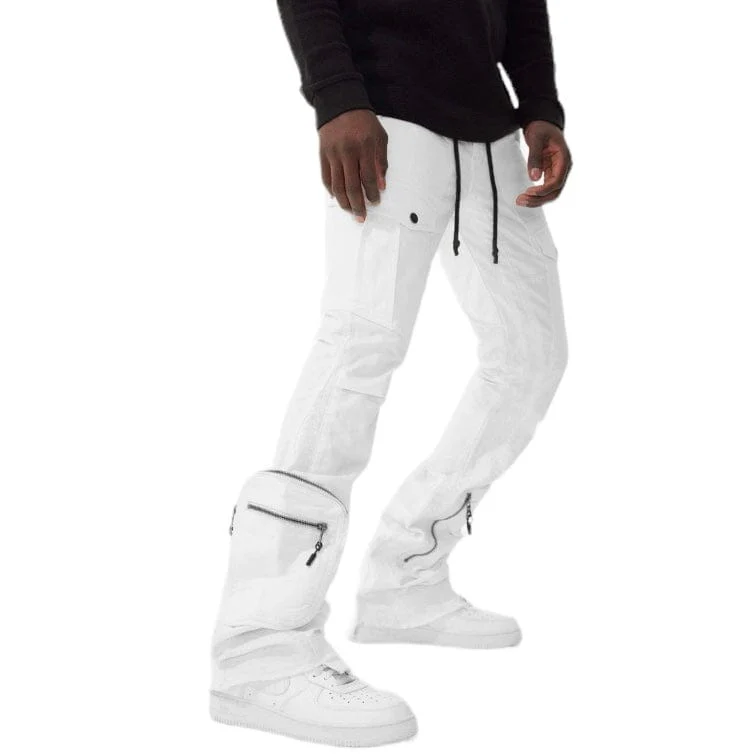 Jordan Craig Martin Stacked Aviation Cargo Pants (Bone) JTF220 - Image 3