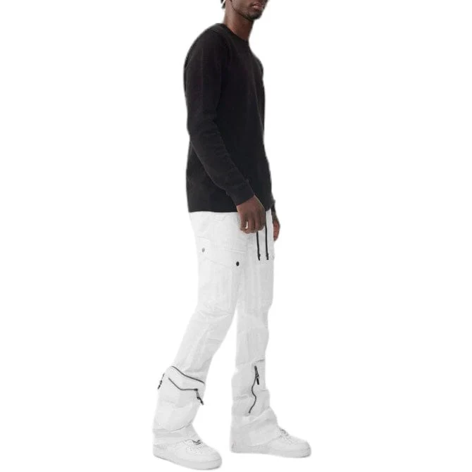 Jordan Craig Martin Stacked Aviation Cargo Pants (Bone) JTF220 - Image 4