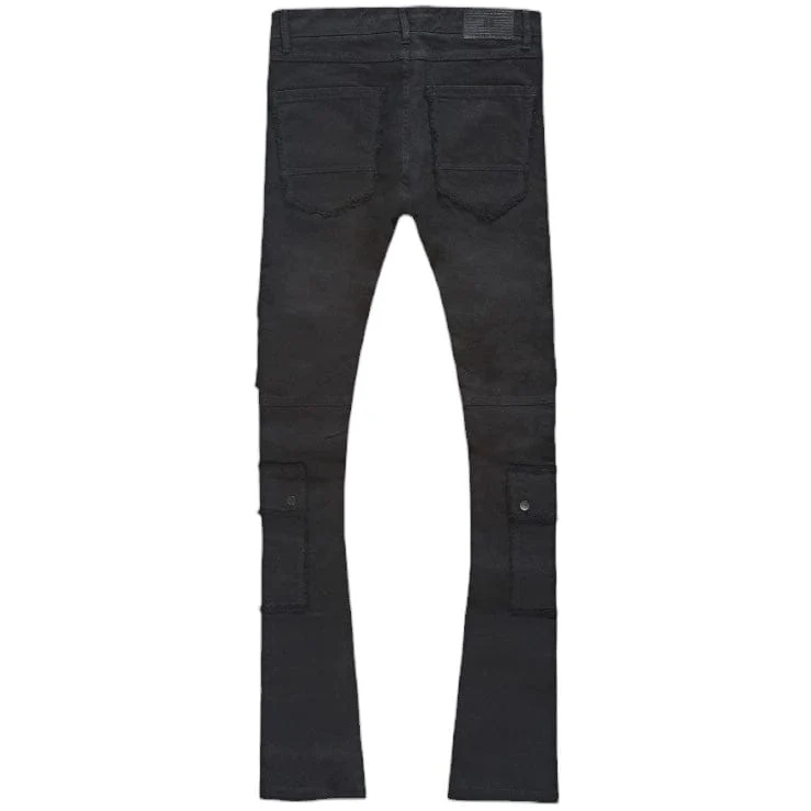 Jordan Craig Martin Stacked El Dorado Cargo Pants (Jet Black) JTF218 - Image 2