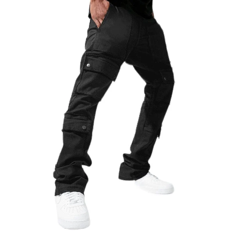 Jordan Craig Martin Stacked El Dorado Cargo Pants (Jet Black) JTF218 - Image 3