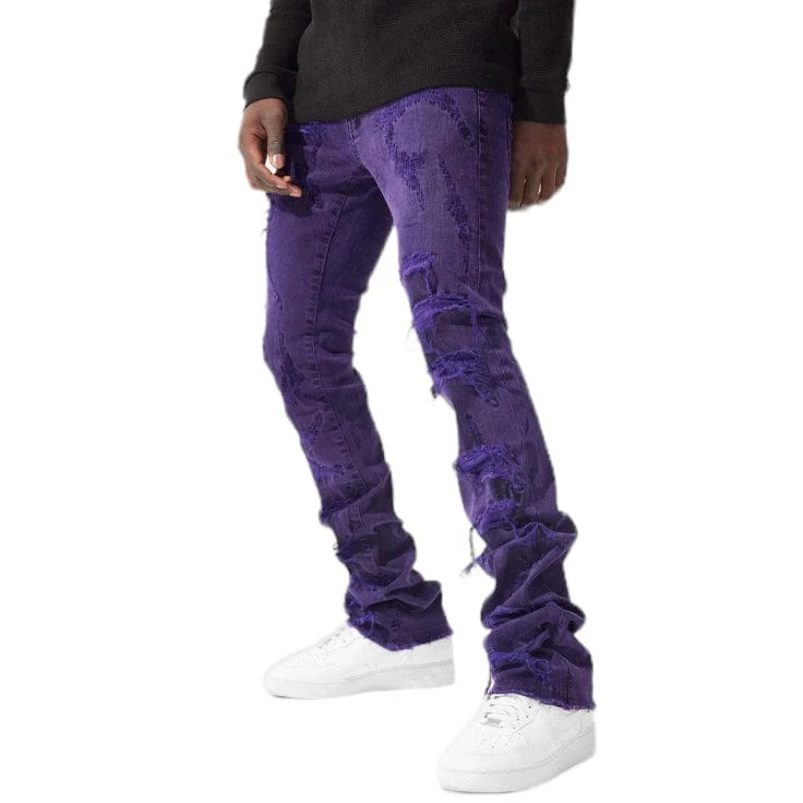 Jordan Craig Martin Stacked Santorini Denim (Purple) JTF1178 - Image 3