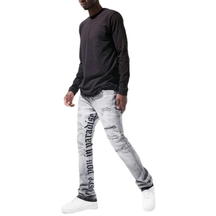 Jordan Craig Martin Stacked See You In Paradise Denim (Cement) JTF1154 - Image 3