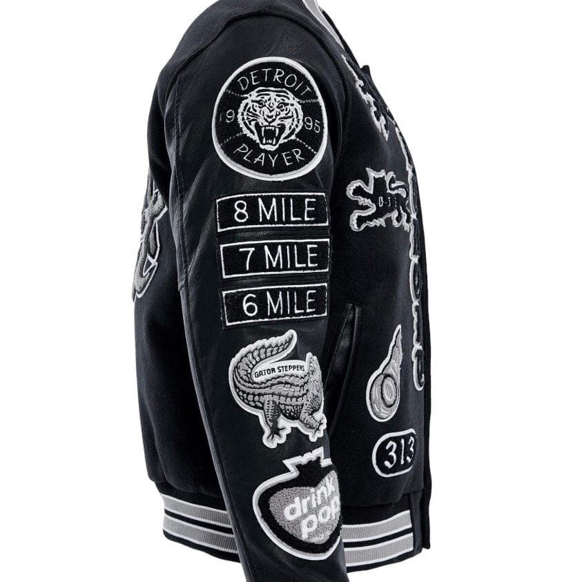 Jordan Craig Motown Varsity Jacket (Black Shadow) 91651 - Image 10