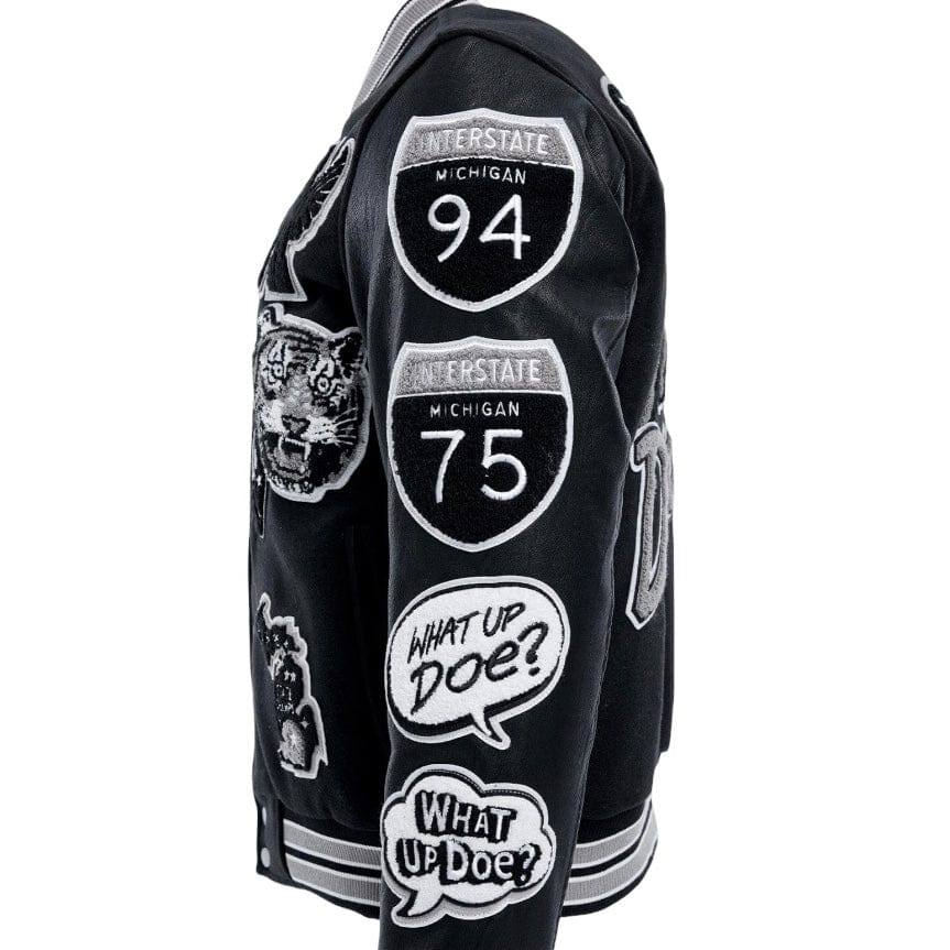 Jordan Craig Motown Varsity Jacket (Black Shadow) 91651 - Image 11