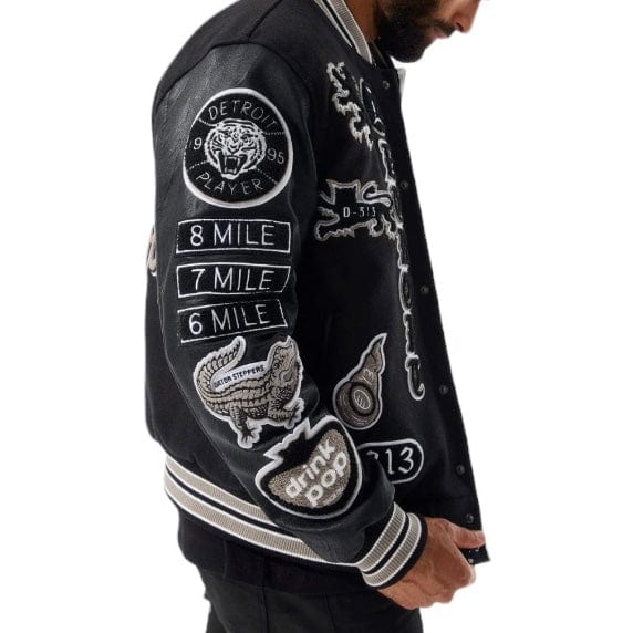 Jordan Craig Motown Varsity Jacket (Black Shadow) 91651 - Image 2