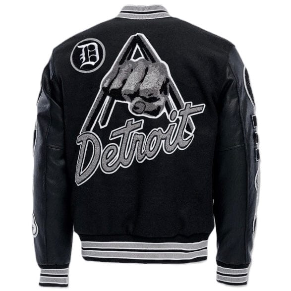 Jordan Craig Motown Varsity Jacket (Black Shadow) 91651 - Image 9