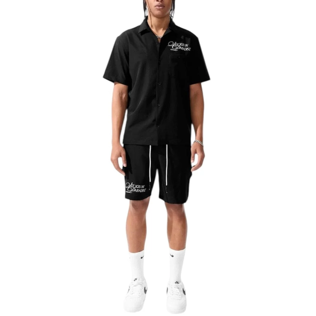 Jordan Craig Oakland Mechanic Short & Shirt Set (Black) 2061-2061S - Image 5