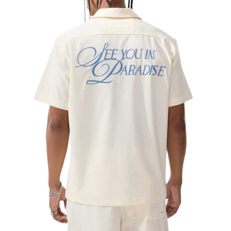 Jordan Craig Oakland Mechanic Short & Shirt Set (Cream) 2061-2061S - Image 2