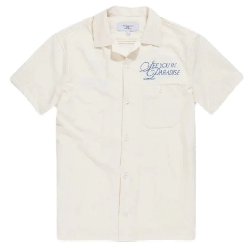Jordan Craig Oakland Mechanic Short & Shirt Set (Cream) 2061-2061S - Image 3