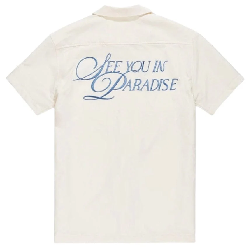 Jordan Craig Oakland Mechanic Short & Shirt Set (Cream) 2061-2061S - Image 4