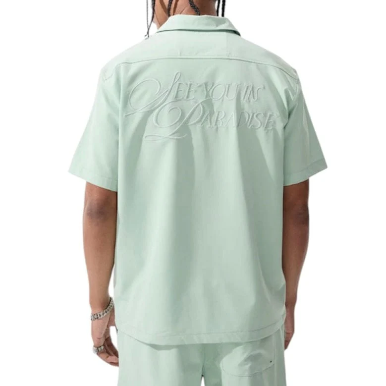 Jordan Craig Oakland Mechanic Short & Shirt Set (Sage) 2061-2061S - Image 2